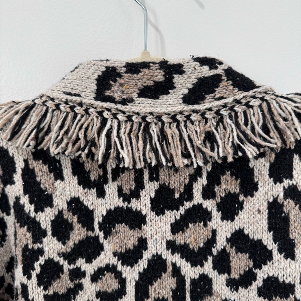 Alanui Kids Wild Spirit Cardigan Leopard Print Size 6 - Picture 13 of 16